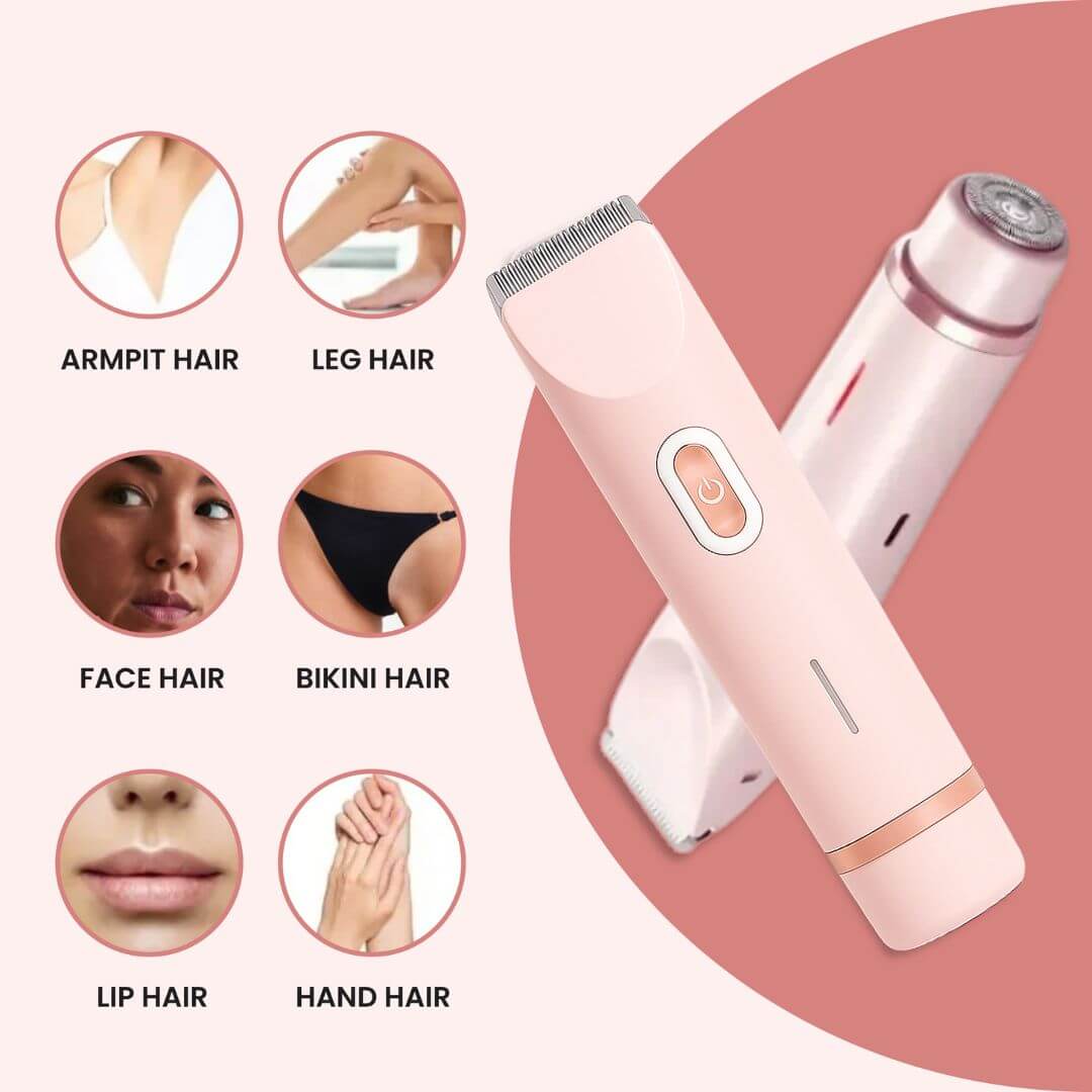 Qkausa The Ultimate 2-in-1 Body Shaver For Men Women